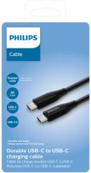 Philips Кабел Philips DLC5206C/00, от USB C(м) към USB C(м), 2m, черен (DLC5206C/00)