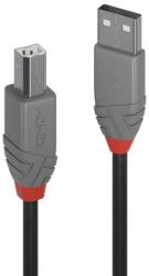 Lindy Кабел Lindy 36672, USB Type A(м) към USB Type B(м), 1m, черен (36672)