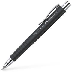 Faber-Castell Химикалка Faber-Castell Poly Ball M, 1 mm дебелина на писане, син цвят на писане, черна