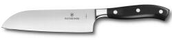 Victorinox Кухненски нож Victorinox Grand Maitre Santoku Forged, сантоку, неръждаема стомана, 17 см, черен (7.7303.17G)