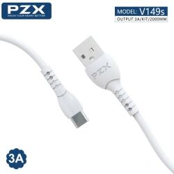 PZX Кабел PZX V149s, от USB A(м) към USB C(м), 1m, бял (V149s)