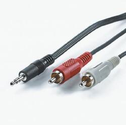Roline Кабел Roline 11.09. 4349, от 3.5mm jack (м) към 2x RCA(м), 10 m, черен (11.09.4349)
