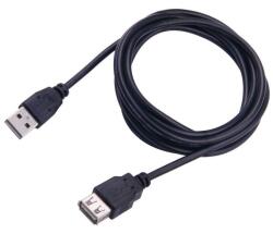 SBOX Кабел SBOX USB-1023, USB Type A(м) към USB Type A(ж), 3m, черен