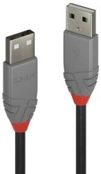 Lindy Кабел Lindy LNY-36692, от USB A(м) към USB A(м), 1m, сив (LNY-36692)
