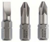 Bosch 3 részes bitkészlet Extra kemény , S 1, 0x5, 5; PH2; PZ2; 25 mm (2607001766)