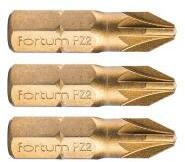 Fortum behajtóhegy PZ, 3 db, S2 acél, Titanium bevonat; PZ 2×25mm, bliszteren (4741372) - primanet