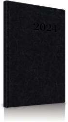 Herlitz Agenda datata 2024 saptamanala RO A4, 128 pagini, coperta buretata, culoare negru, Herlitz HZ9493930