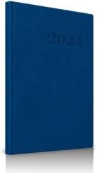 Herlitz Agenda datata 2024 saptamanala RO A4, 128 pagini, coperta buretata, culoare albastru, Herlitz HZ9493940