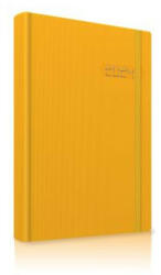 Herlitz Agenda datata ro a5, 352 pagini, coperta din piele sintetica, premium deluxe chiusa, culoare galben, 2024 (9493910)