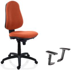 Antares Scaun birou ergonomic Felix Syn + brate sun fixe, textil, Orange (618228)