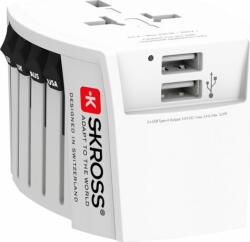 SKROSS World MUV USB 2xA Utazó adapter (61664)