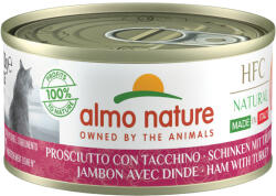 Almo Nature Almo Nature HFC Natural Made in Italy 6 x 70 g - Șuncă și curcan