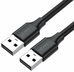 UGREEN Cablu pentru transfer de date UGREEN US128, 2x USB 2.0, Nickel, 30Mbps, 5V, 25cm, Negru (UG10307) (10307)