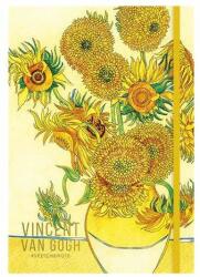 Shkolyaryk Publishing House punct grilă de schițe A5 80 de pagini cu copertă tare Klimt&Van Gogh (A5-3C-080-359D)