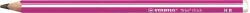 STABILO Creion de grafit, HB, triunghiular, gros, STABILO "Trio thick", roz (399/01-HB)