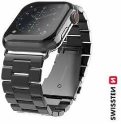 Swissten Curea metalică pentru Apple Watch, 38-40 mm, negru (46000301)