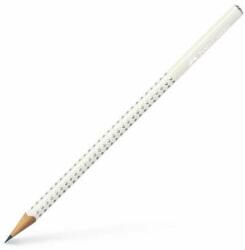 Faber-Castell Creion de grafit, B, triunghiular, FABER-CASTELL Sparkle, alb perlat de nucă de cocos (118236)