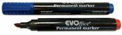 EVOffice Marker permanent cu alcool 1-5mm, vârf tăiat, ev1i02 albastru (EV1I02AB)
