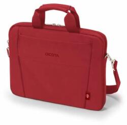 DICOTA Geanta pentru laptop model Eco Slim Case, Dictota, Poliester reciclat, 13-14.1", Rosu (D31306-RPET) - pepita