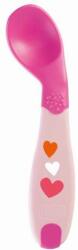 Chicco First Spoon lingura de hrănire cu mâna dreaptă 8 luni+ roz (CH01610010) Tacam