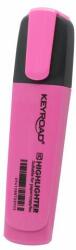 Keyroad Evidențiazător cu vârf tăiat, corp plat keyroad fluo neon roz fluo (KR972168)