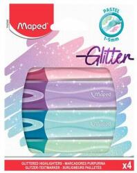 Maped Highlighter set, 1-5 mm, MAPED Glitter Fluo Peps, culori pastelate mixte (742046)