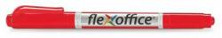 FlexOffice Marker cu alcool, 0, 4/1, 0 mm, conic, cu două capete, FLEXOFFICE PM01, roșu (FO-PM01RED)
