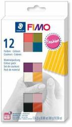 FIMO Clay, set, 12x25 g, combustibil, FIMO "Soft Fashion", 12 culori diferite (8023 C12-5)