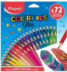 Maped Set de creioane colorate, MAPED Color`Peps, 72 de culori diferite (832072)