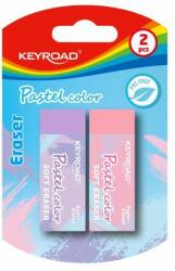 Keyroad Eraser, fără pvc, 2 buc. 2 buc/blaster keyroad culori pastelate culori mixte (KR972036)