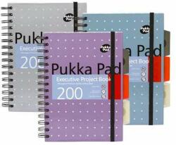 Pukka Pad PAD Caiet cu spirală, A5, cu linii, 100 de pagini, PUKKA PAD "Metallic Project Book", culori mixte (6336-MET)