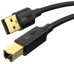 UGREEN US135 Cablu USB 2.0 AB pentru imprimantă, placat cu aur, 5 m (negru) (10352)