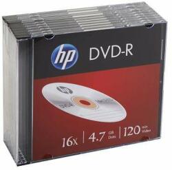 HP Disc HP DVD-R, 4, 7 GB, 16x, 10 discuri, carcasă subțire, HP (69314)