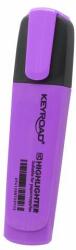 Keyroad Evidențiazător cu vârf tăiat, corp plat keyroad fluo neon violet (KR972170)