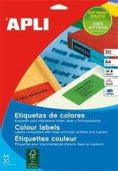 APLI Etichetă APLI, 70x37 mm, color, APLI, verde, 480 de etichete per pachet (01594)