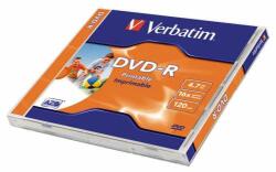 Verbatim Disc VERBATIM DVD-R, imprimabil, mat, ID, 4.7GB, 16x, 1 disc, cutie standard, VERBATIM (43521)