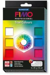 FIMO Set de argilă FIMO, 6x85 g, arsă, FIMO "Professional True Colours", 6 culori diferite (8003 01)