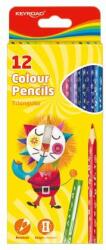 Keyroad Set de creioane colorate triunghiulare 12 buc/blister keyroad culori mixte (KR971273)