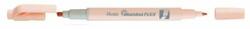 Pentel Highlighter cu vârf dublu 1/3, 5 mm, tăiat și conic, portocaliu pastel pentaclară (SLW11P-FE)