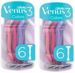 Gillette Aparat de ras pentru femei Gillette Venus 3 Colors 2x6pcs (81565866)