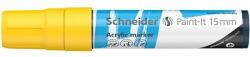 Schneider Marker acrilic 15 mm, SCHNEIDER Paint-It 330, galben (120305)