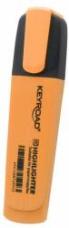 Keyroad Evidențiazător cu vârf tăiat, corp plat keyroad portocaliu neon fluo (KR972166)