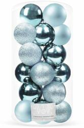 SPRINGOS Set 20 Globuri de Craciun pentru Brad, din Plastic, diametru 4 cm, culoare Albastru (CA0842)