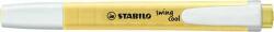 Cool STABILO Highlighter, 1-4 mm, STABILO Swing Cool, pastel vanilie (275/144-8)