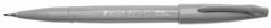 Pentel Stilou cu pensulă, peniță flexibilă caligrafică, pentel ses15c-n gri(argintiu) (SES15C-N)