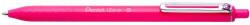 Pentel Pix cu bilă cu buton 0, 35 mm, cerneală pentel, culoare de scris roz (BX467-P)