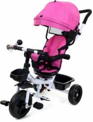 FunFit Twist Twist 360° tricicletă rotativă cu coș și claxon #pink-black (2677)