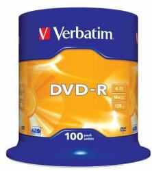 Verbatim Disc VERBATIM DVD-R, AZO, 4.7GB, 16x, 100 discuri, pe rolă, VERBATIM (43549)