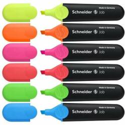 Schneider Set de evidențiere a textului, 1-5 mm, SCHNEIDER Job 150, 6 culori diferite (115096)