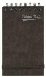 Pukka Pad PAD Caiet de notițe, 127x76 mm, cu linii, 60 de pagini, PUKKA PAD "Pressboard", negru (7275-PRS)